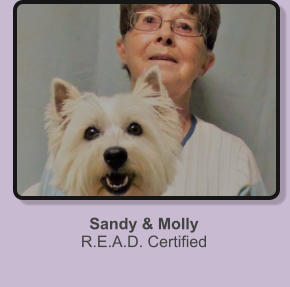 Sandy & Molly R.E.A.D. Certified